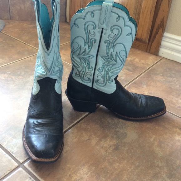 Ariat two tone boots - Picture 1 of 4